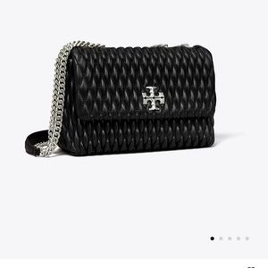 TORY BURCH SMALL KIRA RUCHED CONVERTIBLE
SHOULDER BAG